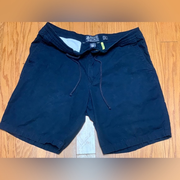 Men’s 36 Slim Fit Navy Blue AMERICAN RAG Snap Closure Zip Fly Drawstring Shorts - Picture 16 of 16
